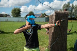 archery tag blauw