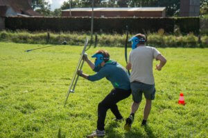 archery tag blauw duel